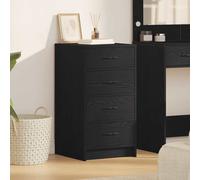 vidaXL Madia Rovere Nero 40x41x75 cm Legno Ingegnerizzato