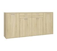 vidaXL Credenza Rovere Sonoma 160x36x75 cm in Legno Multistrato