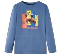 Maglietta Bambino a Maniche Lunghe Blu Mélange 92