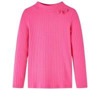 vidaXL Maglietta da Bambina a Maniche Lunghe a Costine Fucsia 128