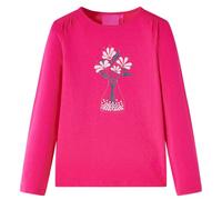 vidaXL Maglietta da Bambina a Maniche Lunghe Fucsia 116