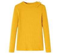 vidaXL Maglietta da Bambina a Maniche Lunghe Ocra 116