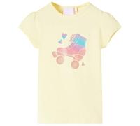 vidaXL Maglietta da Bambina Giallo Tenue 104