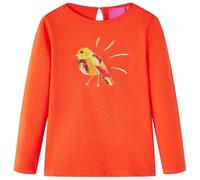 vidaXL Maglietta da Bambina Maniche Lunghe Arancione Scuro 92