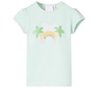 vidaXL Maglietta da Bambina Menta Chiaro 128