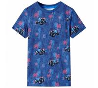 vidaXL Maglietta da Bambino Blu Scuro mélange 116