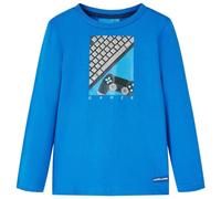 vidaXL Maglietta da Bambino Maniche Lunghe Blu Cobalto 128
