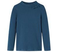 vidaXL Maglietta per Bambini a Maniche Lunghe a Costine Blu Marino 92