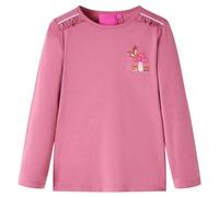 vidaXL Maglietta per Bambini a Maniche Lunghe Lampone 140