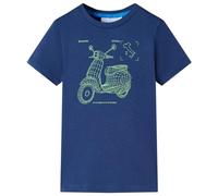 vidaXL Maglietta per Bambini Blu Scuro 116