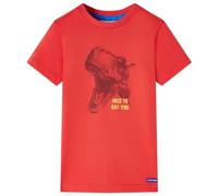 vidaXL Maglietta per Bambini Rossa 128