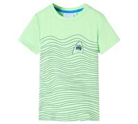 vidaXL Maglietta per Bambini Verde Neon 128