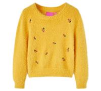 vidaXL Maglione per Bambini Lavorato a Maglia Ocra 140