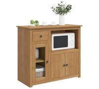 vidaXL Madia per Microonde PANAMA Cera di Miele 99.5 x 44 x 86.5 cm, Ampio spazio, credenza rustica in cucina, mobile moderno, soluzione pratica per spazi contemporanei
