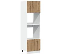 vidaXL Mobile microonde “Lyon” Rovere artigianale 60x57x207 cm