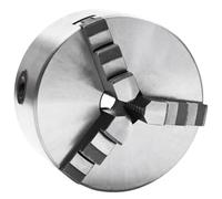 vidaXL Mandrino per Tornio a 3 Griffe Autocentrante Morsetto Sistema Serraggio Ganasce Attrezzi Utensili Fai da Te Fresa 125 mm in Acciaio