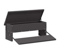 vidaXL Mangiatoia a pedale per polli nero 48,5 x 39,5 x 19 cm, giardino e terrazza, moderna, durevole, la serenità ti aspetta nel tuo spazio esterno, goditi momenti di qualità con i tuoi cari