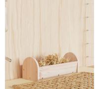 vidaXL Mangiatoia per Conigli 28x10x10 cm in Legno Massello di Abete