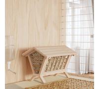 vidaXL Mangiatoia per Conigli 44x33x33 cm in Legno Massello di Abete