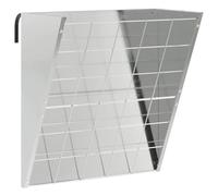 vidaXL Mangiatoia per fieno sospesa in argento 61 x 33 x 66 cm, giardino e terrazza, design moderno per spazi esterni durevoli, per relax e divertimento, materiali ecologici