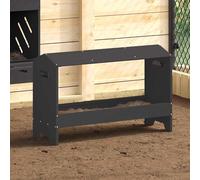 vidaXL Mangiatoia per polli Nero 81 x 32 x 53,5 cm