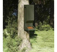 vidaXL Mangime per rifugio, verde oliva, 28 x 30 x 80 cm, acciaio laminato a freddo, giardino e terrazza, design moderno, materiali durevoli, eleganti ambienti esterni, armonia con la natura, comfort