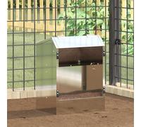 Mangiatore per conigli Argento 33,5 x 25,5 x 45,5 cm 3 kg