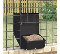 Mangiatore per conigli Nero 17,5 x 26 x 28,5 cm 1,5 kg