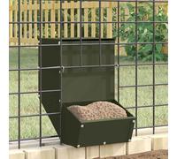 Mangiatore per conigli Verde oliva 17,5 x 26 x 28,5 cm 1,5 kg