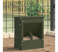 Mangiatore per conigli Verde oliva 20 x 12,5 x 25 cm 3 kg