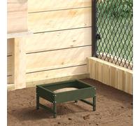 vidaXL Mangiatore per Uccelli Verde oliva 80 x 28 x 13.5 cm