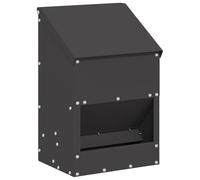 vidaXL Mangimi per polli nero 21 x 16 x 33 cm Acciaio laminato a freddo, Altro, Rettangolare, Strutture industriali, Telaio in metallo e Design sostenibile per progetti di sviluppo urbano