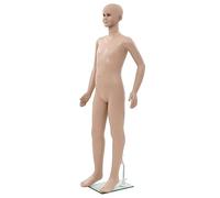 vidaXL Manichino Bambino Figura Intera Beige Modello Espositore Indossatore