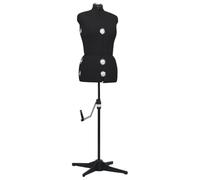 vidaXL Manichino Femminile Regolabile Nero Taglia M 40-46