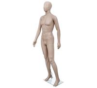vidaXL Manichino Intero Ruotabile Uomo Maschile Testa Arrotondata Espositore