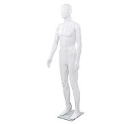 AX Manichino Maschile Tg76cm Busto Testa Braccia Mobili Bianco Vestiti 0k 142926