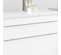 vidaXL Maniglia per Armadio 12 pcs Argento 900 mm Acciaio inossidabile, Maniglia elegante e resistente, accessorio utile per mobili, ideale per armadio, cassettiera, uso in ufficio, arredamento inter