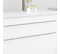 vidaXL Maniglia per Armadio 12 pz Argento 900 mm Acciaio inossidabile