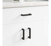 vidaXL Maniglia per Mobili 429 pcs Nero 110 x 12 x 36 mm Ferro