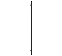 vidaXL Maniglie per Mobili 10 pz Nere 480 mm in Acciaio Inox, maniglia per armadietto, maniglia a T, maniglia nera da cucina, maniglia per anta