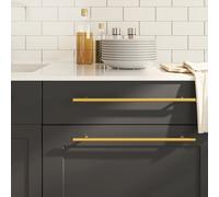 vidaXL Maniglie per Mobili 20 pz Oro 320 mm in Acciaio Inox