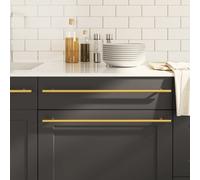 vidaXL Maniglie per Mobili 20 pz Oro 480 mm in Acciaio Inox