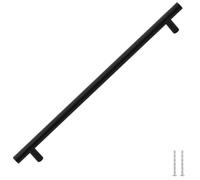 vidaXL Maniglie per Mobili 5pz Nere 320mm in Acciaio Inox