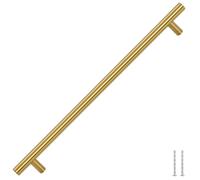 vidaXL Maniglie per Mobili 5pz Oro 320mm in Acciaio Inox, maniglia per armadietto, maniglia a T, maniglia in acciaio inox, maniglia per anta