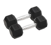 vidaXL Manubri 2 pz 12 kg Ghisa