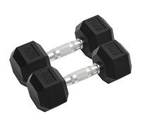 vidaXL Manubri 2 pz 16 kg Ghisa
