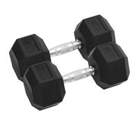 vidaXL Manubri 2 pz 25 kg Ghisa