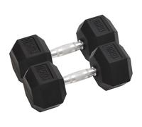 vidaXL Manubri 2 pz 30 kg Ghisa