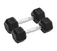 vidaXL Manubri 2 pz 8 kg Ghisa