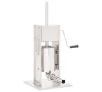 vidaXL Manueller Wurstfüller Silbern 3 L Edelstahl